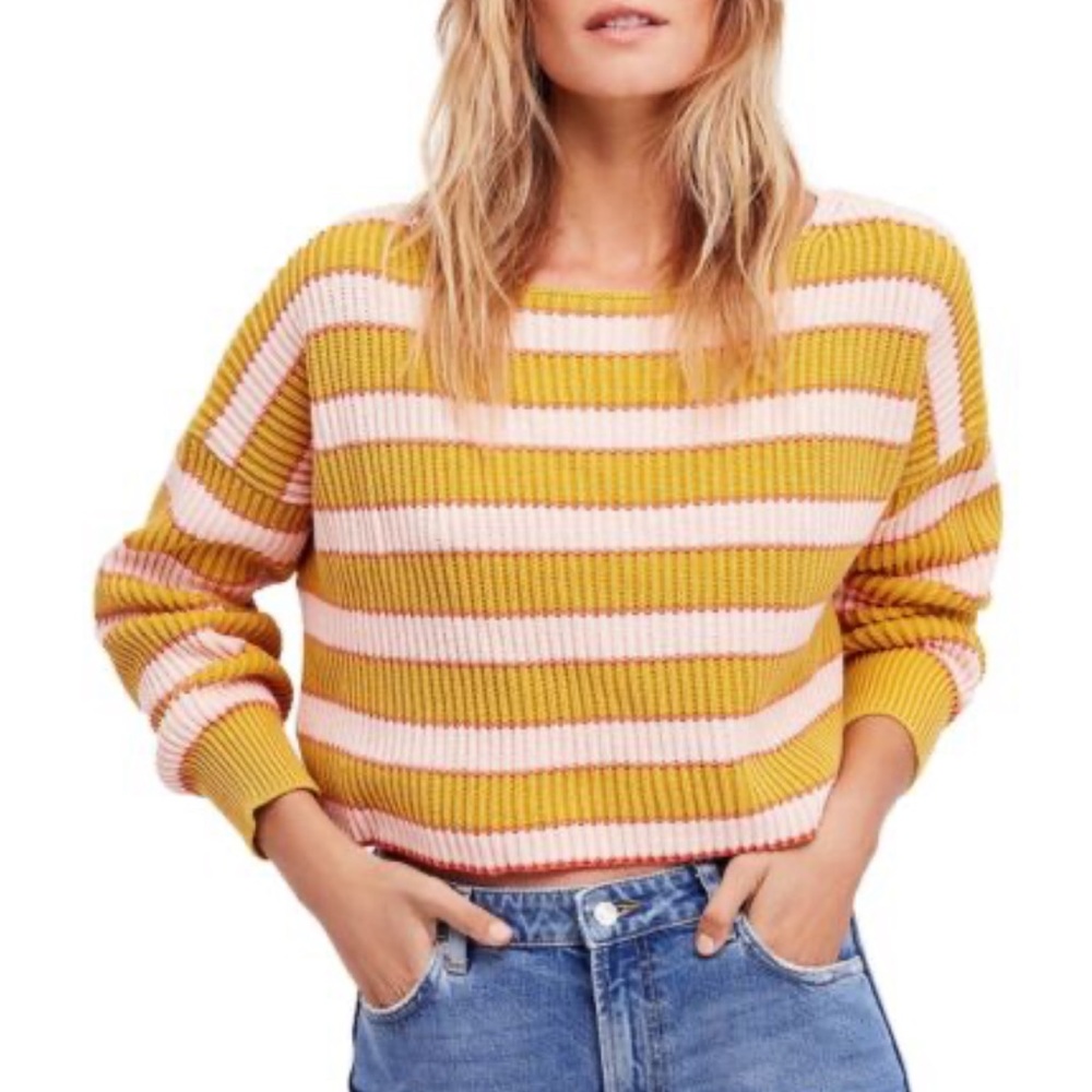 Free People Crop Sweater
